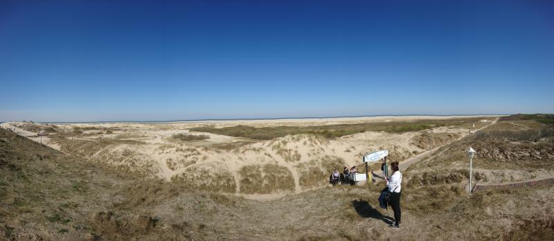 Blick über die Dünen zur Nordsee