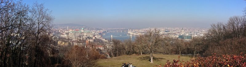 Blick von der Zitadelle auf die Donau und die Stadt