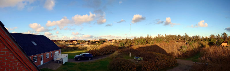 Blick vom Balkon unseres Ferienhauses