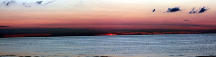 Sonnenuntergang am Strand von Duhnen