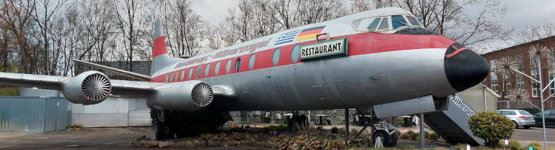 Das Flugzeug-Restaurant Silbervogel erwartet uns