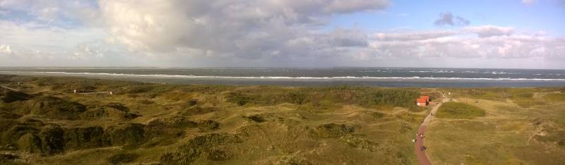 Blick aus dem Wasserturm auf die Nordsee