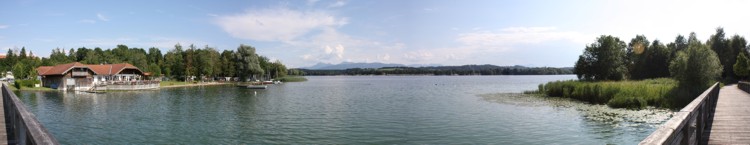 Blick über den Waginger See