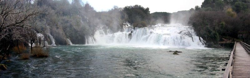 20.12.2014 - Nationalpark Krka - Blick auf die großen Wasserfälle
