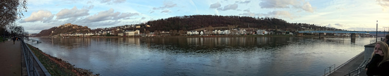 Der Rhein in Koblenz
